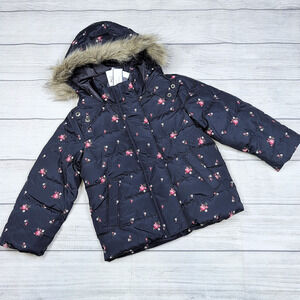 4/5 Gap Fur Trimmed Puffer Jacket
